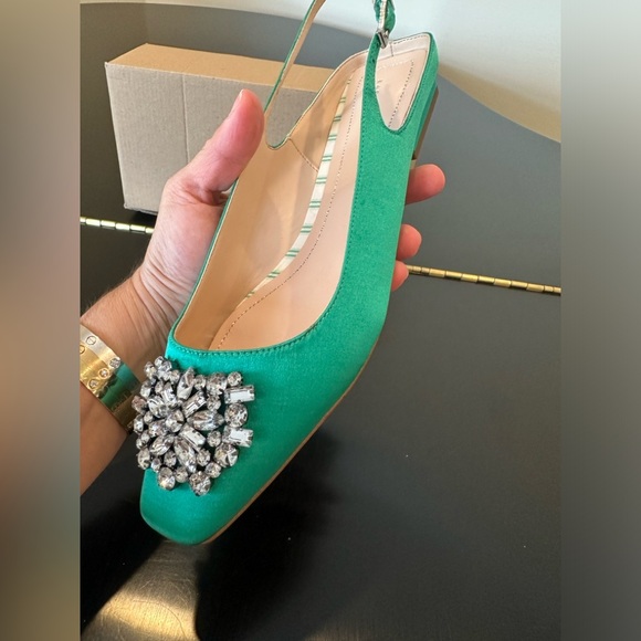 NWT Zara Luxury Spring Summer Wedding Embelished Bejeweled slingback mules/shoes - Picture 17 of 17